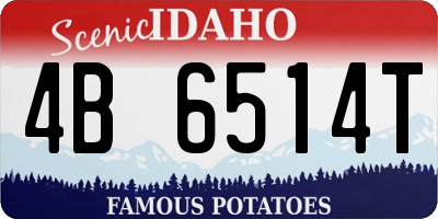 ID license plate 4B6514T