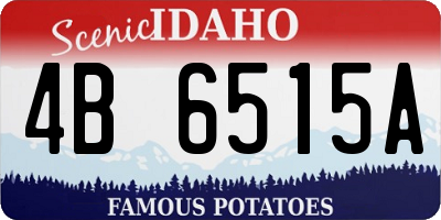 ID license plate 4B6515A