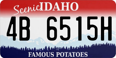 ID license plate 4B6515H