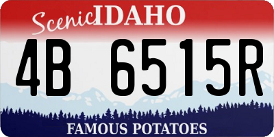 ID license plate 4B6515R