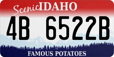 ID license plate 4B6522B