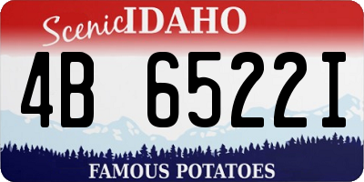 ID license plate 4B6522I