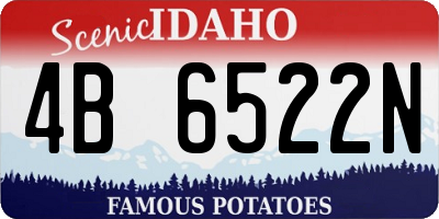 ID license plate 4B6522N