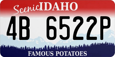 ID license plate 4B6522P
