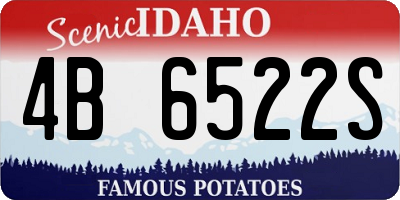 ID license plate 4B6522S