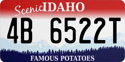 ID license plate 4B6522T