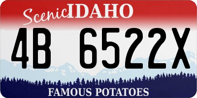 ID license plate 4B6522X