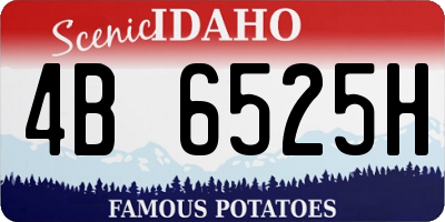 ID license plate 4B6525H
