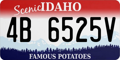 ID license plate 4B6525V