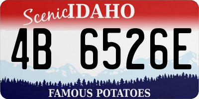 ID license plate 4B6526E