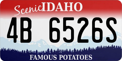 ID license plate 4B6526S