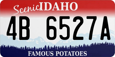 ID license plate 4B6527A