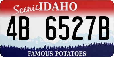 ID license plate 4B6527B