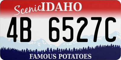 ID license plate 4B6527C