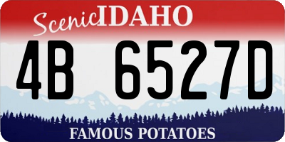 ID license plate 4B6527D