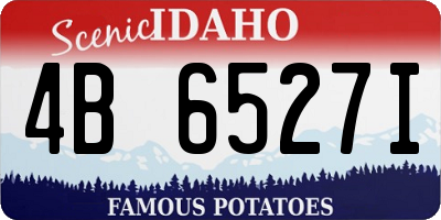 ID license plate 4B6527I
