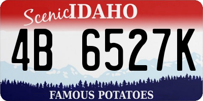 ID license plate 4B6527K