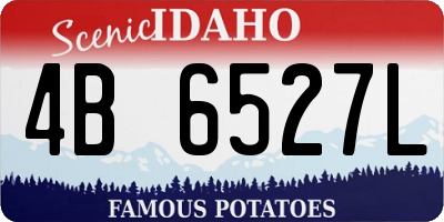 ID license plate 4B6527L