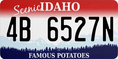 ID license plate 4B6527N