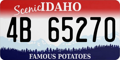 ID license plate 4B6527O
