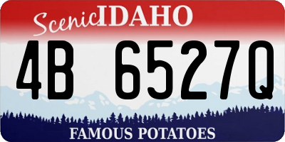 ID license plate 4B6527Q