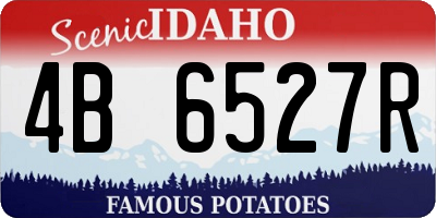 ID license plate 4B6527R