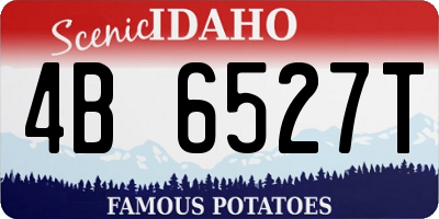 ID license plate 4B6527T
