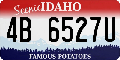 ID license plate 4B6527U