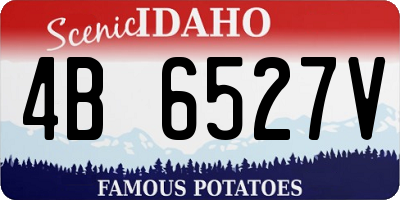 ID license plate 4B6527V