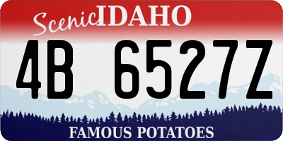 ID license plate 4B6527Z