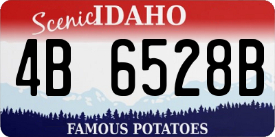 ID license plate 4B6528B