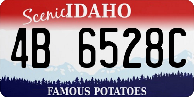 ID license plate 4B6528C