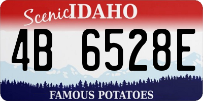 ID license plate 4B6528E