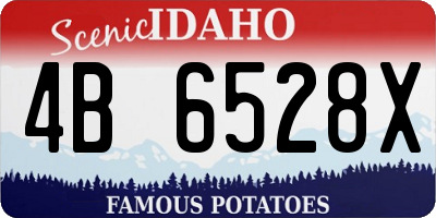ID license plate 4B6528X