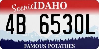 ID license plate 4B6530L