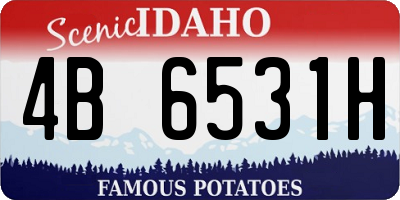 ID license plate 4B6531H