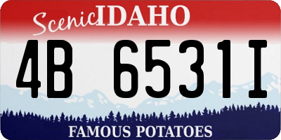 ID license plate 4B6531I
