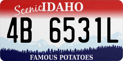 ID license plate 4B6531L