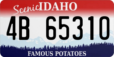 ID license plate 4B6531O