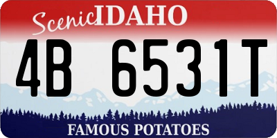 ID license plate 4B6531T