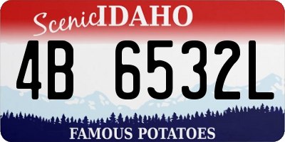 ID license plate 4B6532L