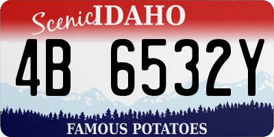ID license plate 4B6532Y