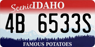 ID license plate 4B6533S