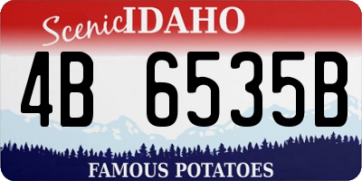 ID license plate 4B6535B
