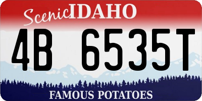 ID license plate 4B6535T