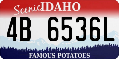 ID license plate 4B6536L