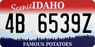 ID license plate 4B6539Z