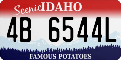 ID license plate 4B6544L