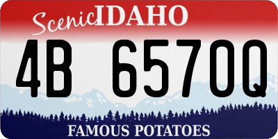 ID license plate 4B6570Q