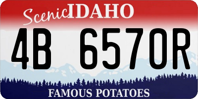 ID license plate 4B6570R